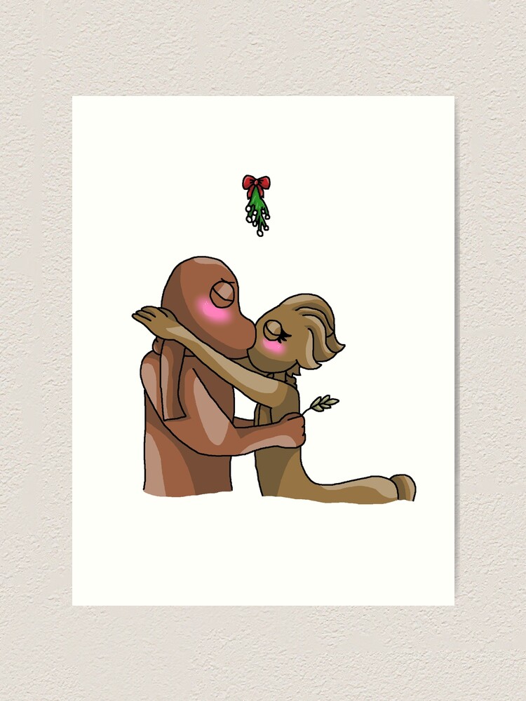 Blue X Gold Mistletoe (Rainbow Friends) Poster for Sale by