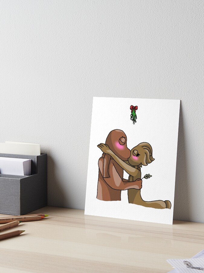 Green X Pink Mistletoe (Rainbow Friends) Canvas Print for Sale by