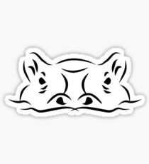 Hippo head Sticker