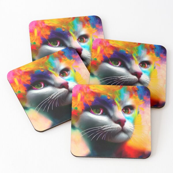 Item preview, cat portrait  painting #28 designed and sold by supeart.