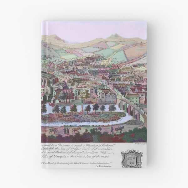 Item preview, "The South East Prospect of ye Town of Tavistoke in ye County of Devon. " designed and sold by Malcolm Walker.
