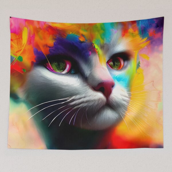 Item preview, cat portrait  painting #28 designed and sold by supeart.
