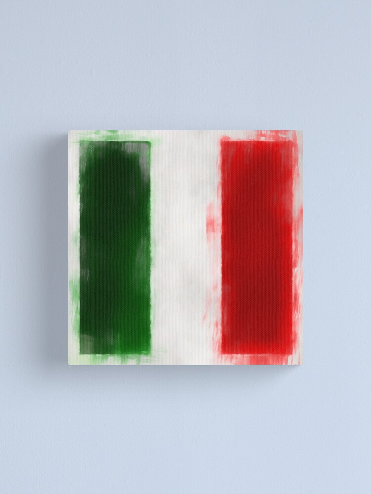 Alternate view of Italian Flag No. 2, Series 1 Canvas Print