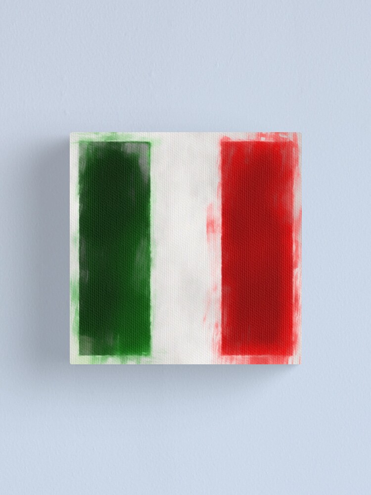 Alternate view of Italian Flag No. 2, Series 1 Canvas Print