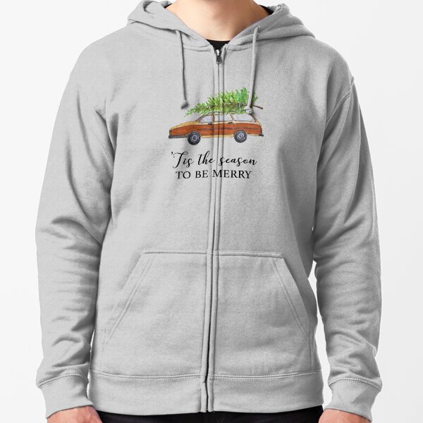Christmas vacation, tis the season to be merry Zipped Hoodie