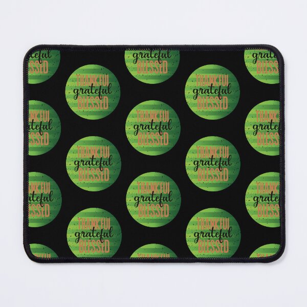 Item preview, Thankful Grateful Blessed Retro designed and sold by RockBeeDesigns.