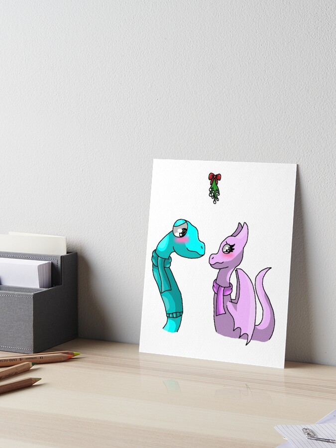 Green X Pink Mistletoe (Rainbow Friends) | Photographic Print