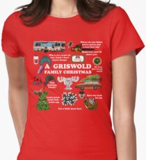 Christmas Vacation Collage Women's Fitted T-Shirt