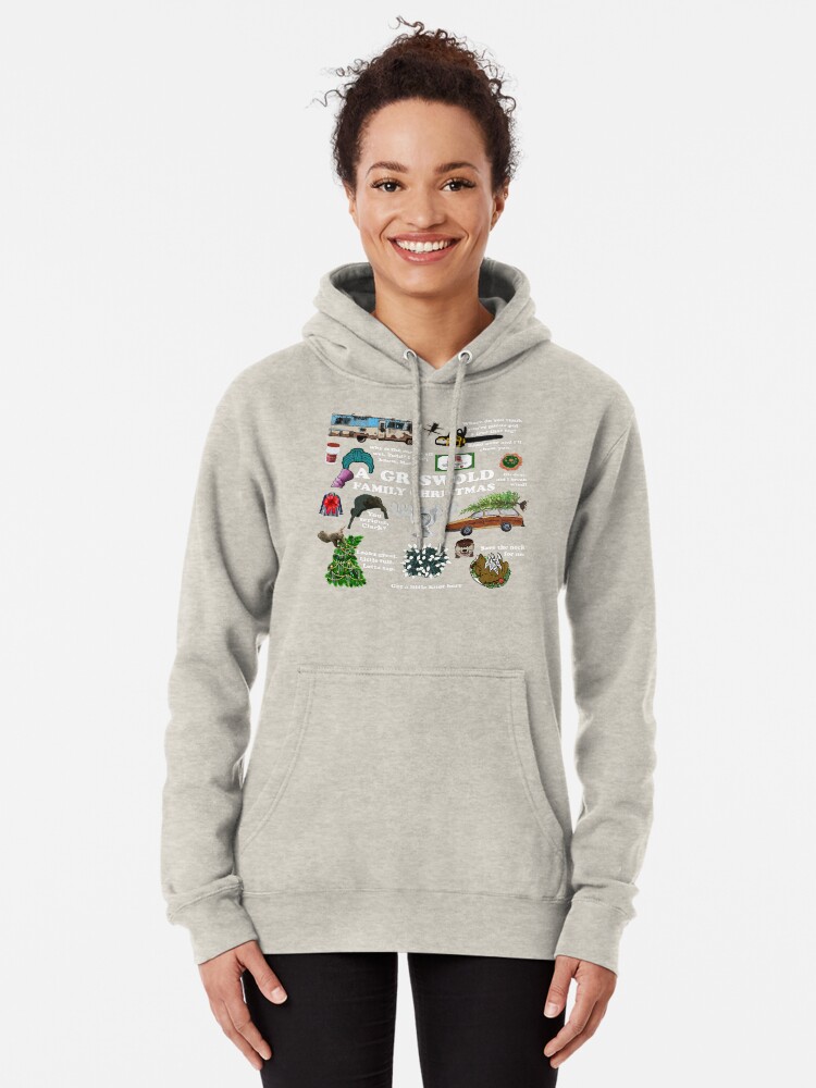 Alternate view of Christmas Vacation Collage Pullover Hoodie