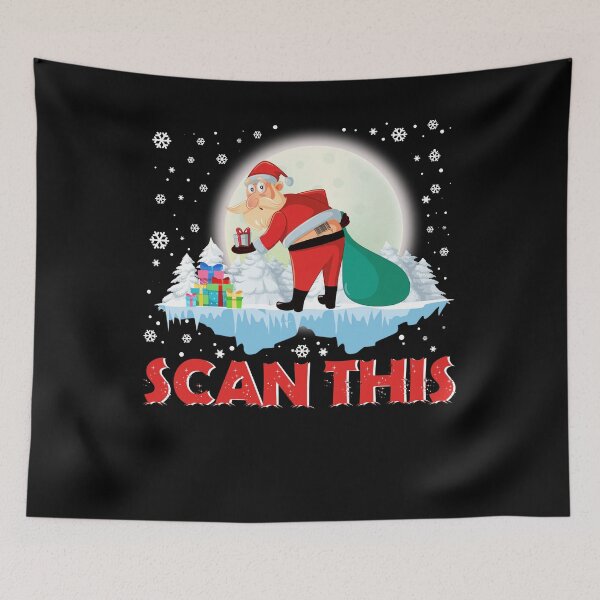 Item preview, Scan this santa claus butt postal worker funny christmas designed and sold by gastonfongemie.