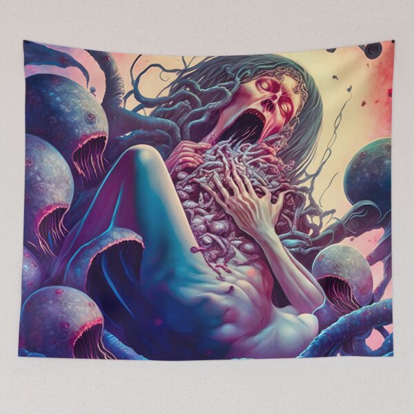 Item preview, Woman giving birth to an Alien #2 designed and sold by Gallery of Weirdness.