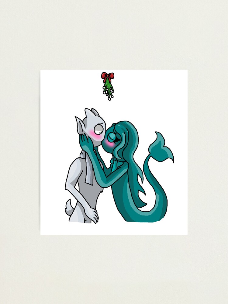 Green X Pink Mistletoe (Rainbow Friends) | Photographic Print