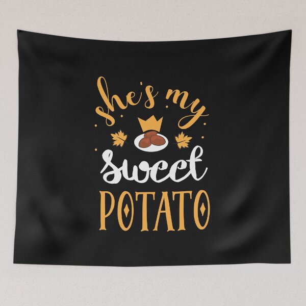 Item preview, She s my sweet potato i yam thanksgiving matching couple | Happy Thanksgiving matching couple sayings and quotes | gifts for thanksgiving matching couple designed and sold by ThanksVibe.