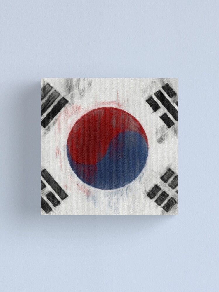 Alternate view of South Korean Flag No. 1, Series 2 Canvas Print