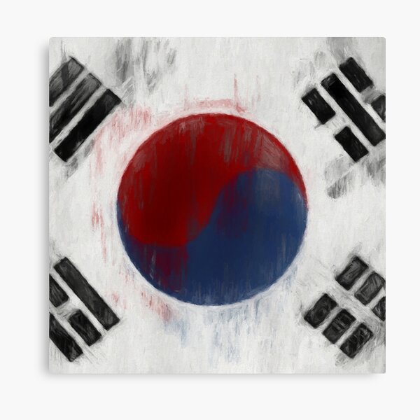 South Korean Flag No. 1, Series 2 Canvas Print