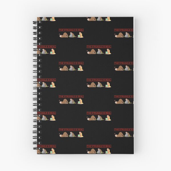 Item preview, The Struggle is Real Funny Sloth designed and sold by mkzmerch.