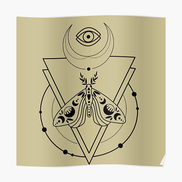 Alles sehende Motte von Sauron Poster