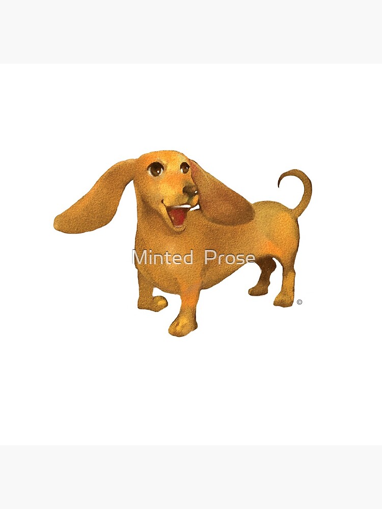 Thumbnail 2 of 2, Tote Bag, Jasper The Sled Dog Dachshund designed and sold by Minted Prose.