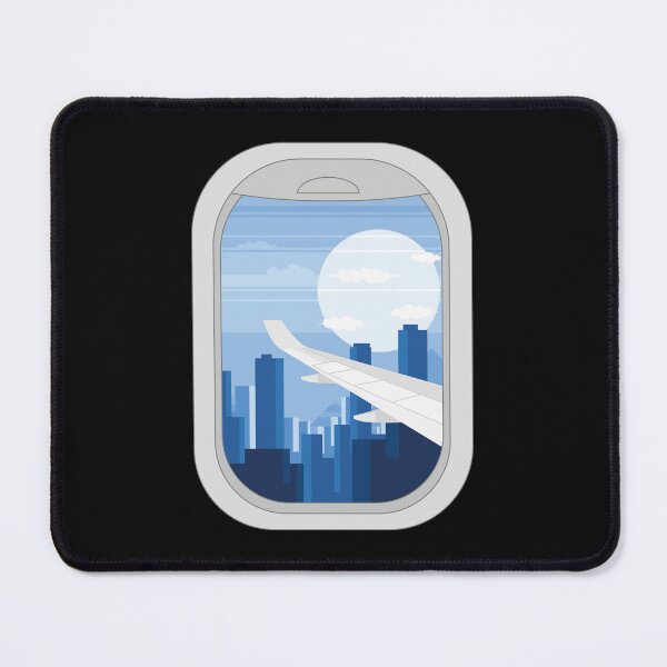 Item preview, Airplane Window | Airplane Wing | Beautiful City Landscape designed and sold by Pisutachio.