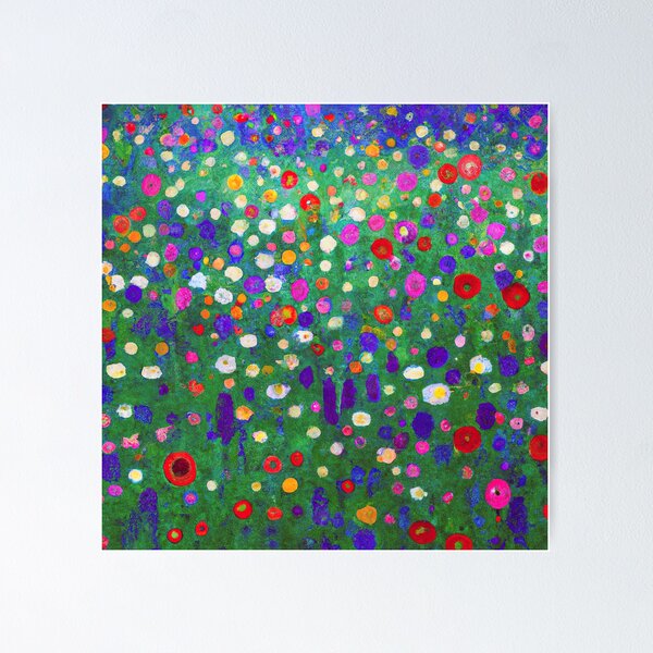 Aperçu de l'œuvre Jardin de fleurs Gustav Klimt Bauerngarten créée et vendue par maniacfitness.