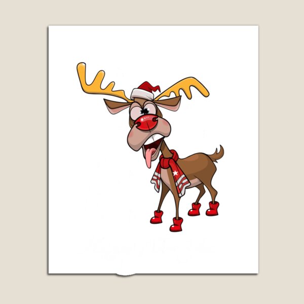 Item preview, cartoon funny deer_happy new year designed and sold by min135.
