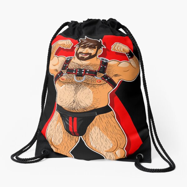 ADAM LIKES HARNESS - RED Drawstring Bag