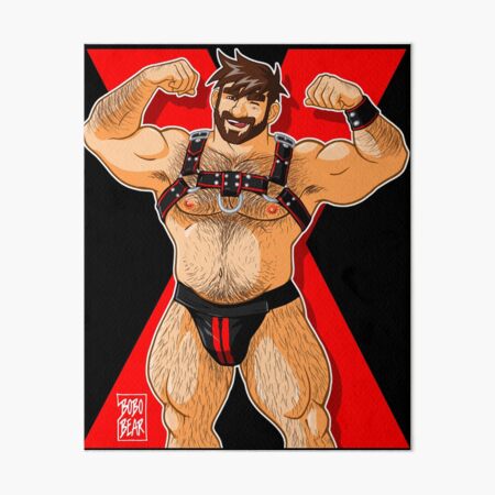 ADAM LIKES HARNESS - RED Art Board Print