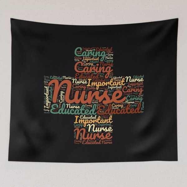 Item preview, Nurse Shape Cloud Caring Educated Important Medic Symbol designed and sold by RockBeeDesigns.