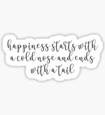 Puppy Happiness Sticker