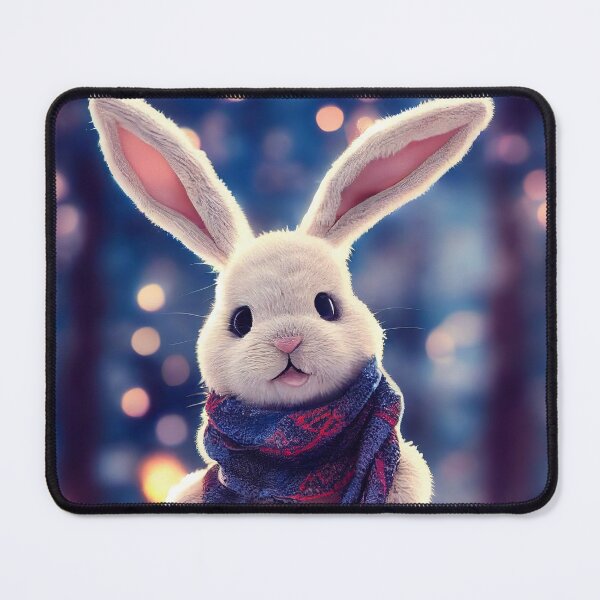 Item preview, Cute plush winter rabbit designed and sold by AppleElf.