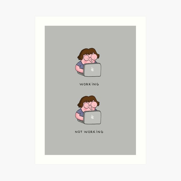 Freelancing Art Print