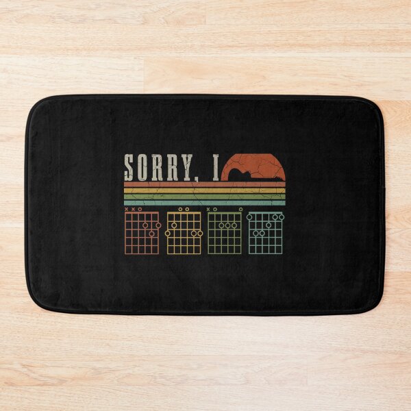 Item preview, Sorry I-Dgaf Hidden Message Guitar Chords Sarcastic Quote For Guitar Players Sticker designed and sold by avcibanaay.