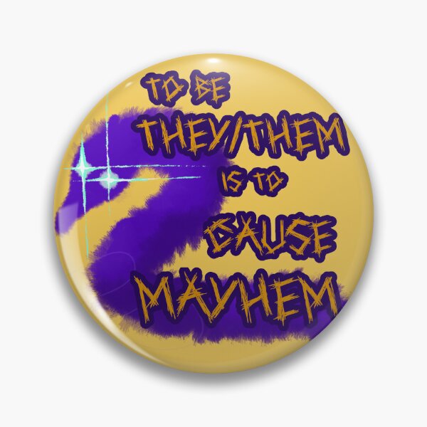 Item preview, Be they/them cause mayhem string worm designed and sold by ForTheFrogWar.