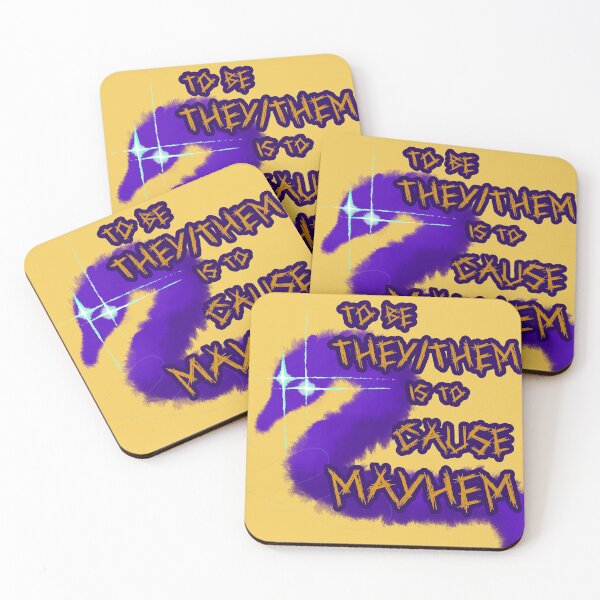 Item preview, Be they/them cause mayhem string worm designed and sold by ForTheFrogWar.