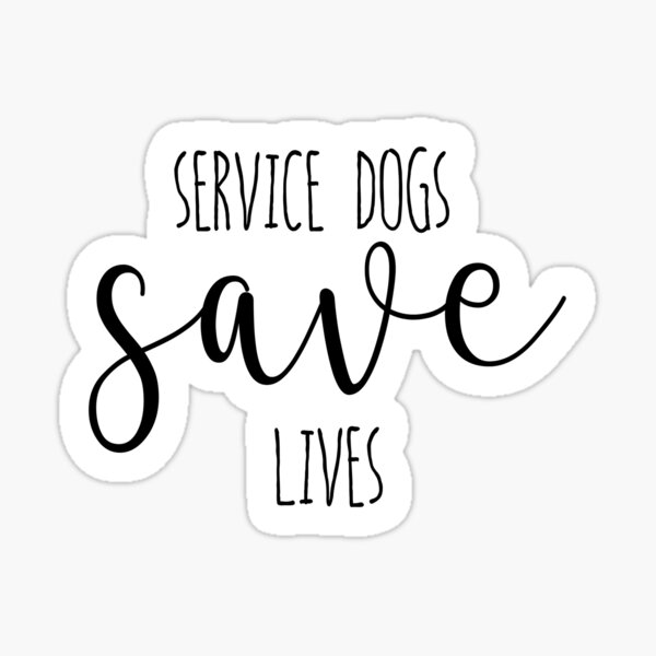 Service Dogs Sticker