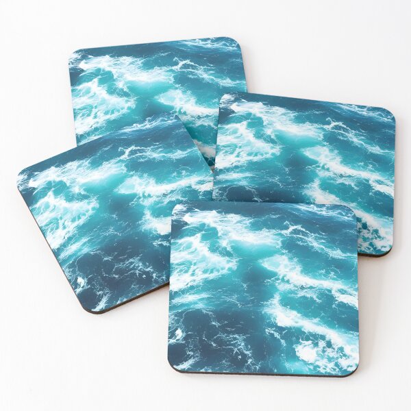 Item preview, Hyperrealistic blue ocean waves designed and sold by Crestern.