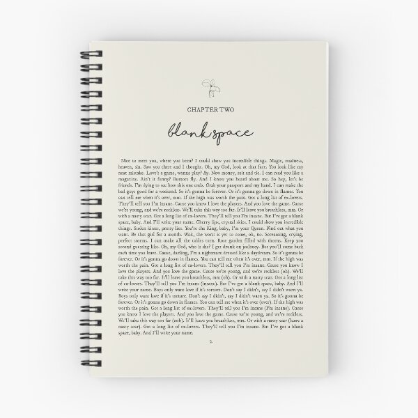 Item preview, Blank Space Lyrics designed and sold by queseraseraa.