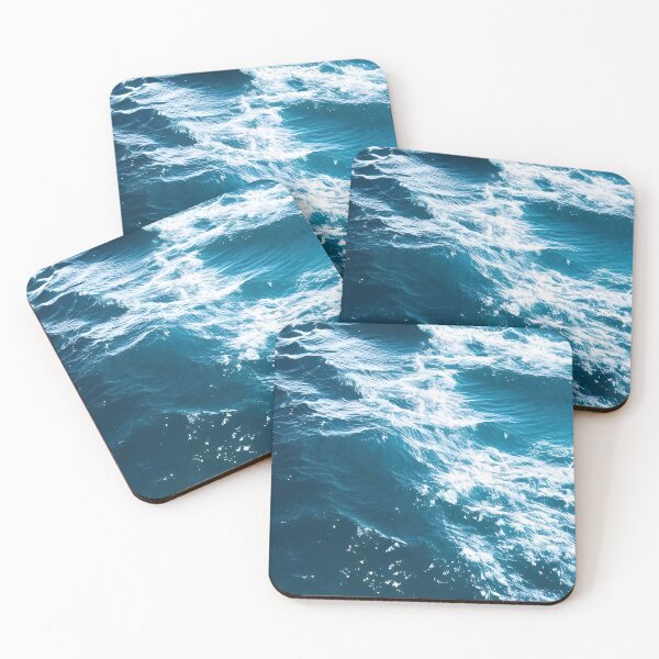Item preview, Hyperrealistic blue ocean waves designed and sold by Crestern.