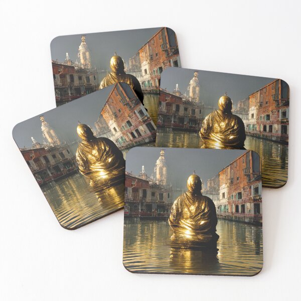 Artikelvorschau, Schwebender Kanal der goldenen Buddha-Statue in Venedig entworfen und verkauft von osssoconcept.