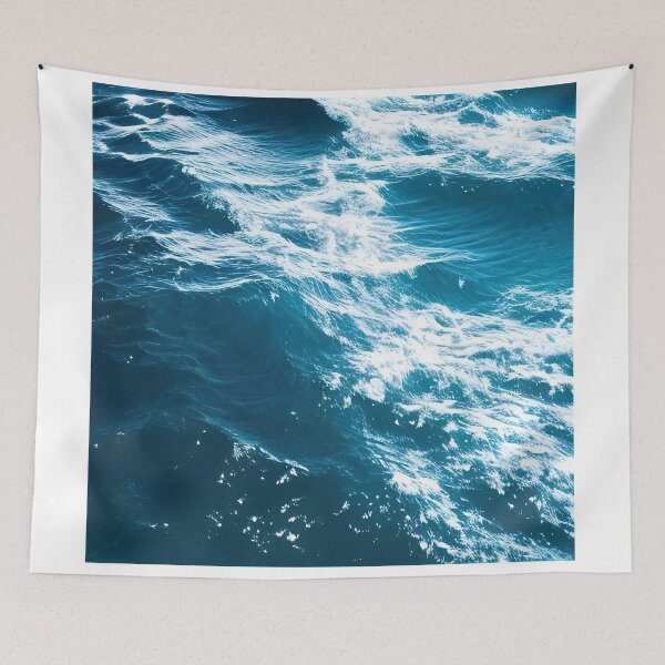 Item preview, Hyperrealistic blue ocean waves designed and sold by Crestern.
