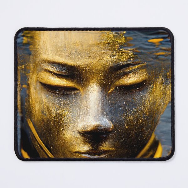 Item preview, Golden Buddha statue levitating canal in Venice designed and sold by osssoconcept.
