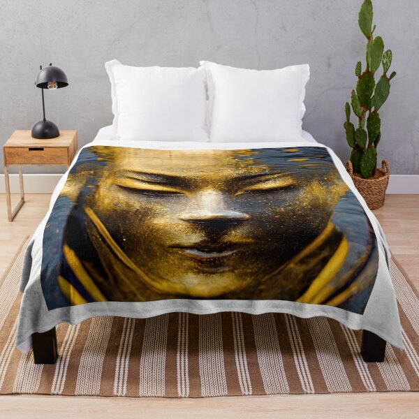 Item preview, Golden Buddha statue levitating canal in Venice designed and sold by osssoconcept.
