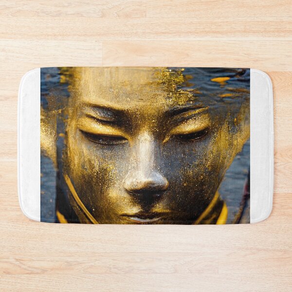 Item preview, Golden Buddha statue levitating canal in Venice designed and sold by osssoconcept.
