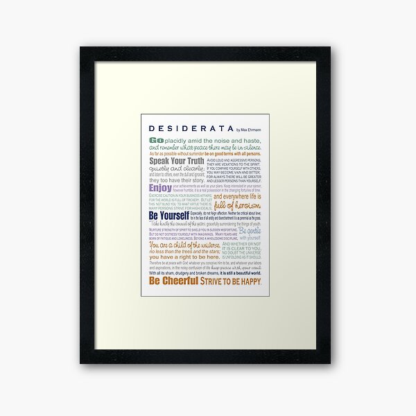 Item preview, Desiderata - Multi-color designed and sold by Ginny Gaura.