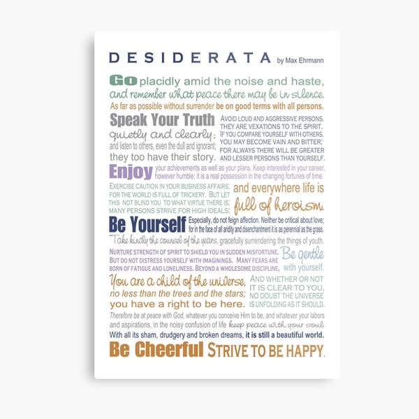 Item preview, Desiderata - Multi-color designed and sold by Ginny Gaura.