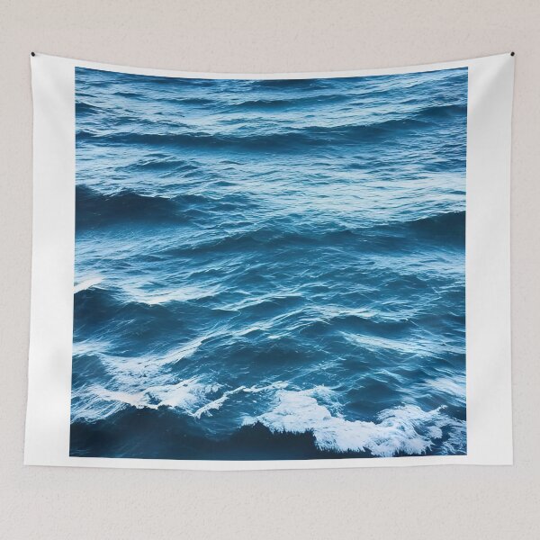 Item preview, Hyperrealistic blue ocean waves designed and sold by Crestern.