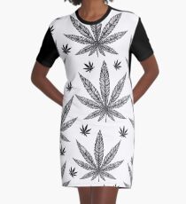 Cannabis Graphic T-Shirt Dress