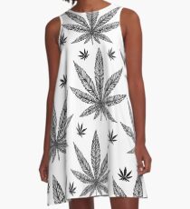 Vestido acampanado Cannabis