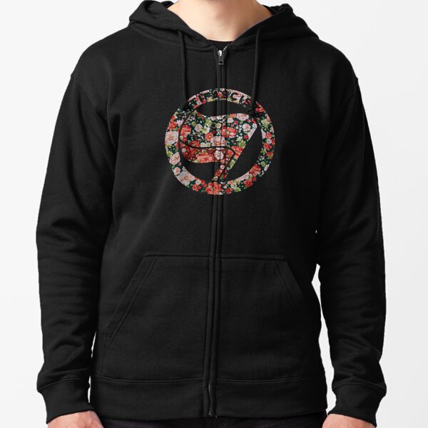 Antifa Blumen Kapuzenjacke