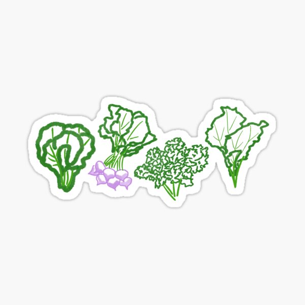 I Love Leafy Greens Sticker